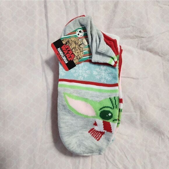 Nwt Christmas Star Wars Mandalorian Baby Socks Bundle, one size - Picture 5 of 12